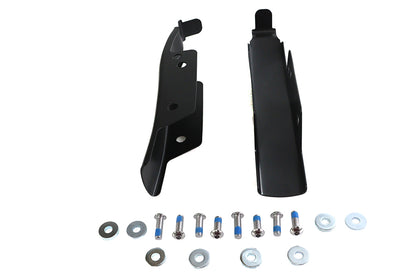 Wyatt Gatling Saddlebag Rear Filler Strip Set in Black for Harley Davidson FLT (Part #77945B)