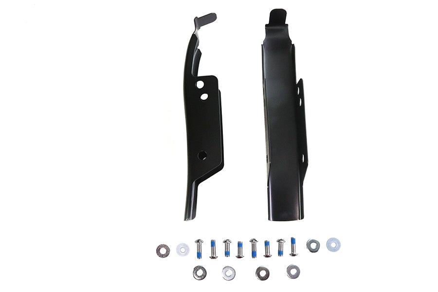 Wyatt Gatling Saddlebag Rear Filler Strip Set in Black for Harley Davidson FLT (Part #77945B)