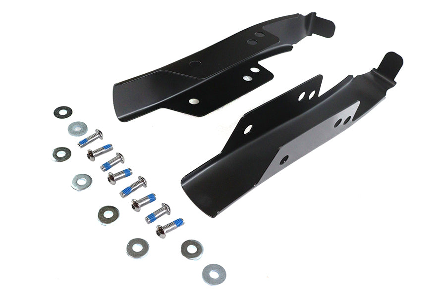 Wyatt Gatling Saddlebag Rear Filler Strip Set in Black for Harley Davidson FLT (Part #77945B)