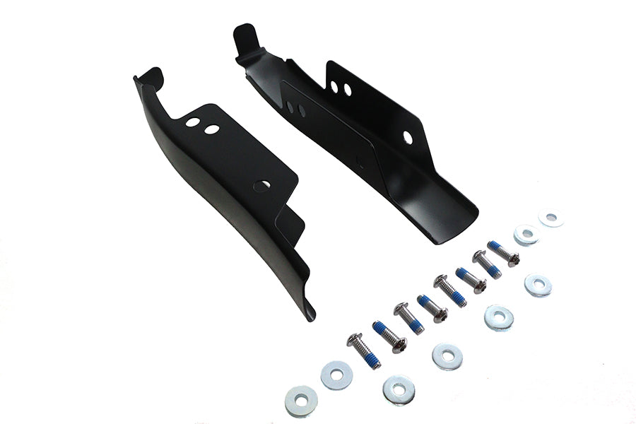 Wyatt Gatling Saddlebag Rear Filler Strip Set in Black for Harley Davidson FLT (Part #77945B)