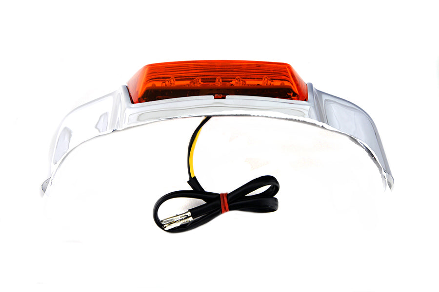 Wyatt Gatling 161111 Chrome Rear Fender Tip with LED for Harley Davidson FLT