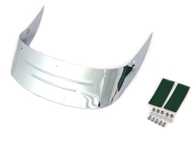 Wyatt Gatling Rear Fender Tip Ribbed Chrome for Harley Davidson FLSTF (2007-2016)