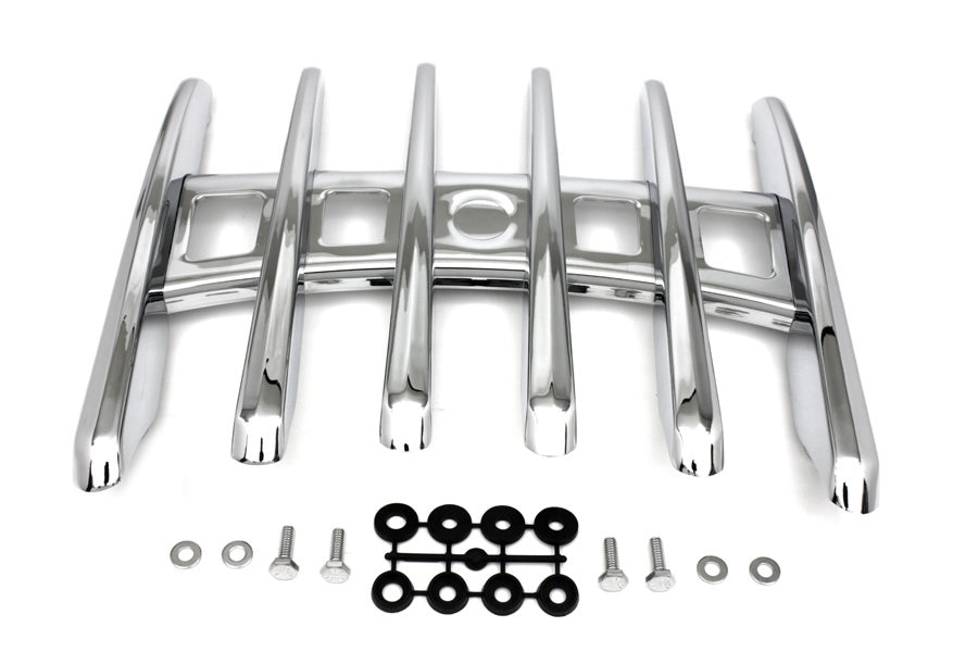 Wyatt Gatling Chrome Stealth Luggage Rack for Harley Davidson FLHR 2008-2017
