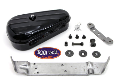 V-Twin Black Rigid Tool Box Kit for Harley Davidson FL Models