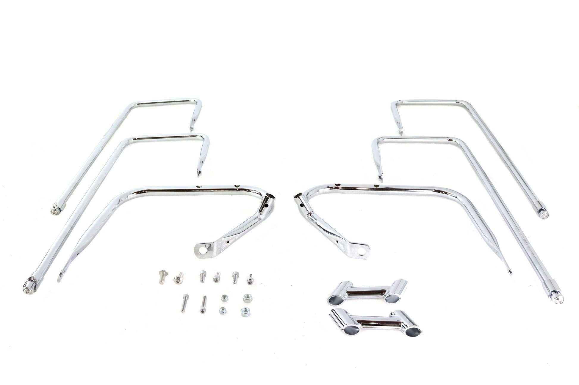Wyatt Gatling Saddlebag Guard Kit Chrome for Harley Davidson FLTR Models