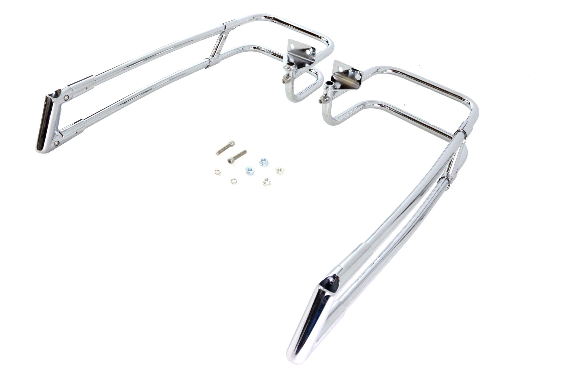 Wyatt Gatling Saddlebag Guard Kit Chrome for Harley Davidson FLT (2014-2023)