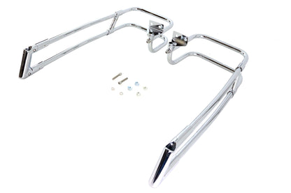 Wyatt Gatling Saddlebag Guard Kit Chrome for Harley Davidson FLT (2014-2023)