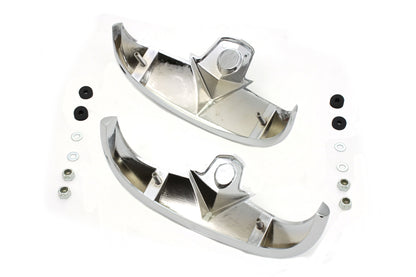 V-Twin Chrome Fender Tip Set for Harley Davidson FLSTS (1997-2006)