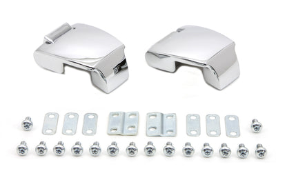 Wyatt Gatling Chrome Tour-Pak Luggage Hinge Kit for Harley Davidson FLT Models