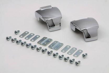 Wyatt Gatling Chrome Tour-Pak Luggage Hinge Kit for Harley Davidson FLT Models