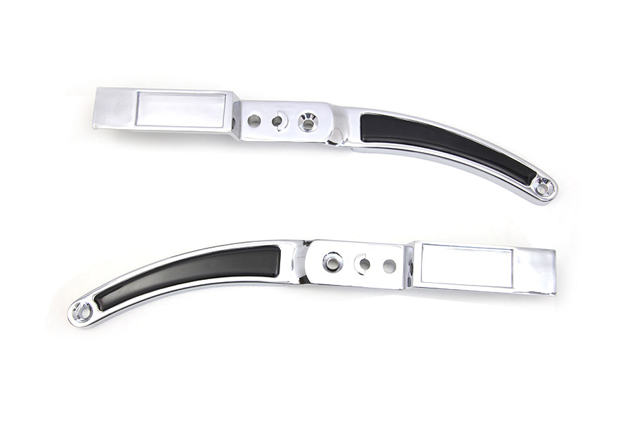 Wyatt Gatling Rear Fender Strut Set with Black Inserts for Harley Davidson XLH 1982-1989