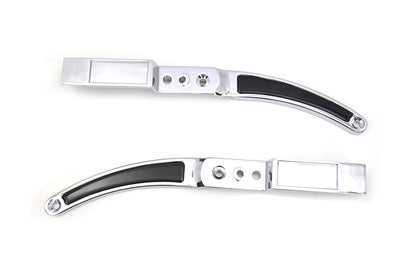 Wyatt Gatling Rear Fender Strut Set with Black Inserts for Harley Davidson XLH 1982-1989