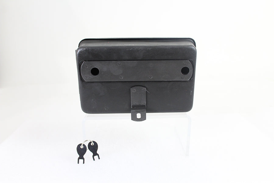 Wyatt Gatling Rectangular Parkerized Tool Box for Harley Davidson EL and UL Models