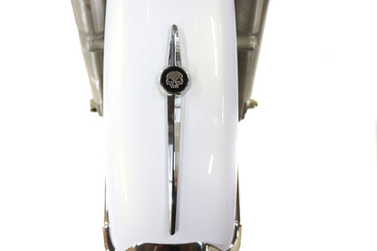 Wyatt Gatling Chrome Front Fender Trim Spear with Skull - Part Number DUTY 50%