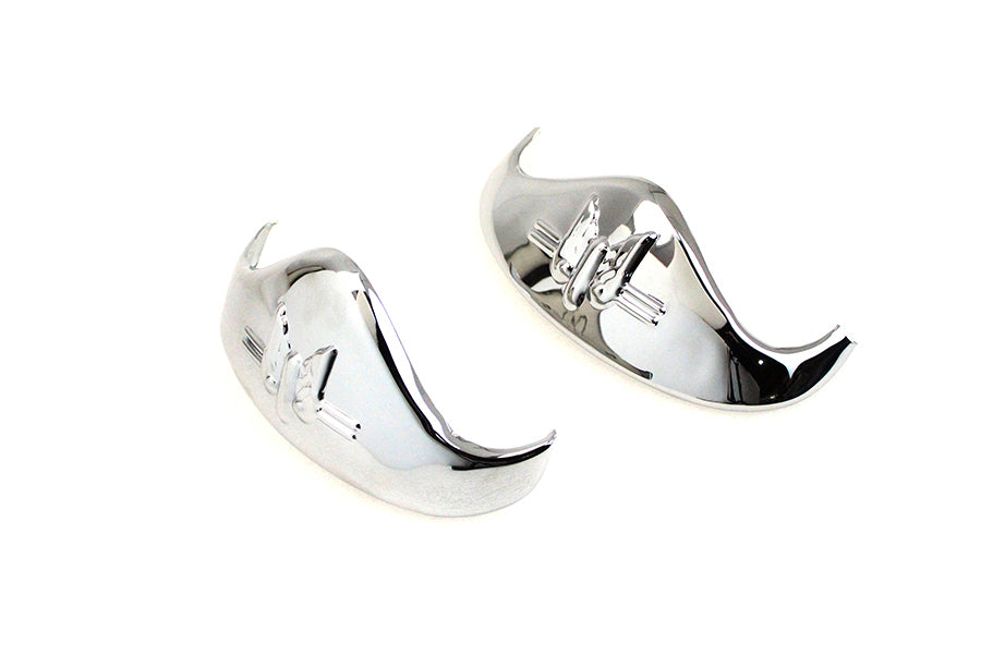 V-Twin Chrome Rocket Fender Tip Set for Harley Davidson EL Models