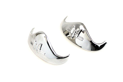 V-Twin Chrome Rocket Fender Tip Set for Harley Davidson EL Models
