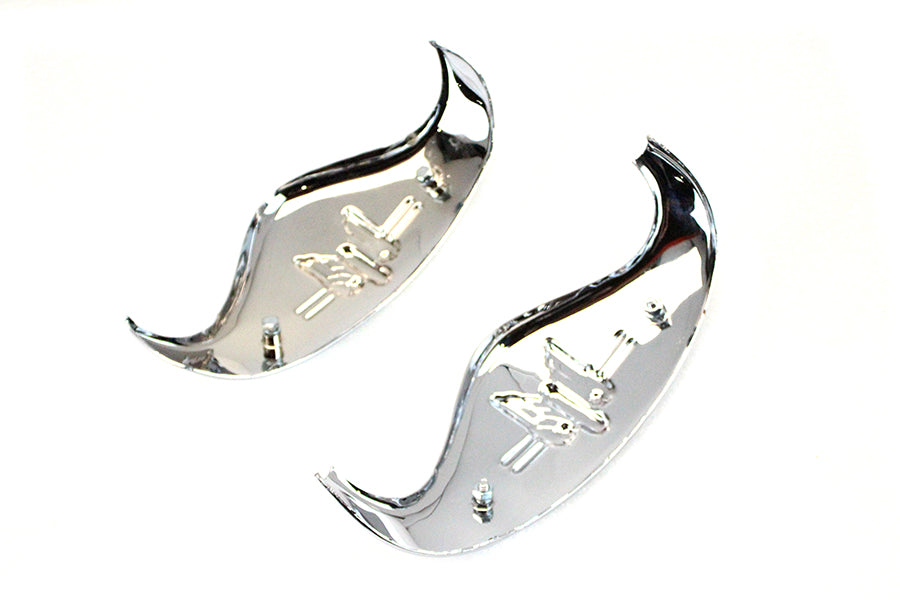 V-Twin Chrome Rocket Fender Tip Set for Harley Davidson EL Models