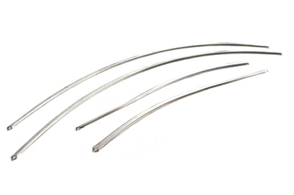 V-Twin Rear Fender Trim Set for Harley Davidson W Models – 4-Piece Chrome Finish