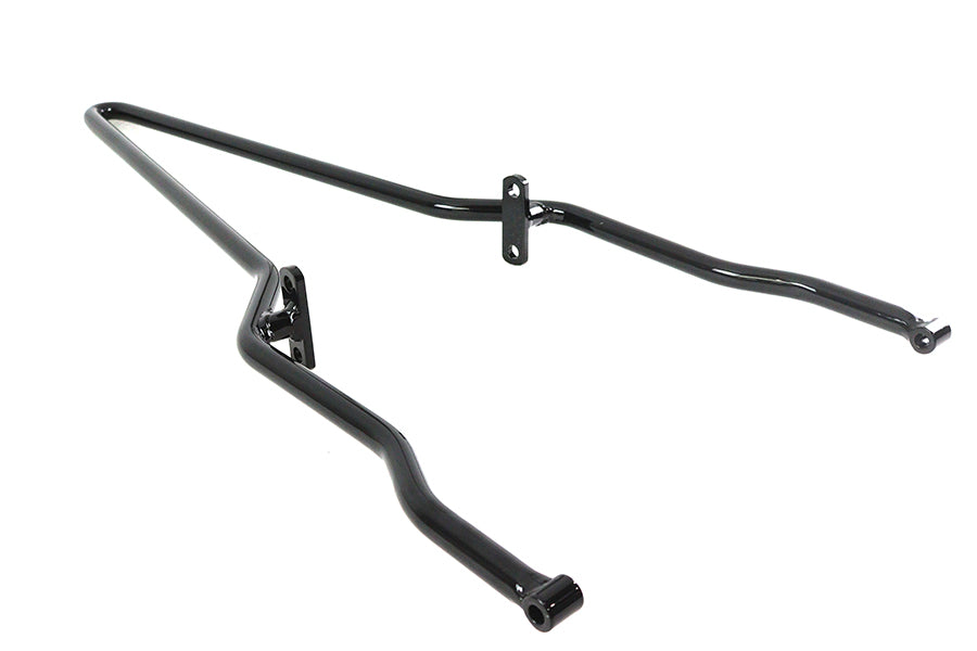 V-Twin 25 Inch Rigid Sissy Bar Black with Left Side Offset - Part 80240B