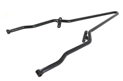 V-Twin 25 Inch Rigid Sissy Bar Black with Left Side Offset - Part 80240B