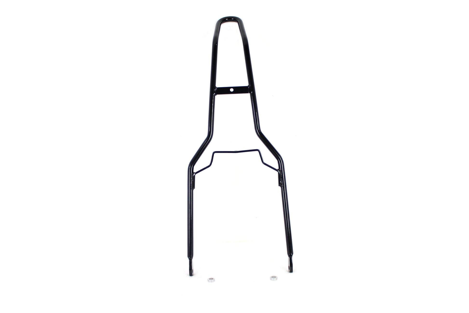 V-Twin 28 Inch Captain America Style Black Sissy Bar - Classic Motorcycle Accessory