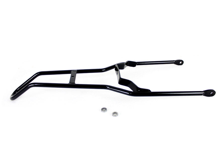V-Twin 28 Inch Captain America Style Black Sissy Bar - Classic Motorcycle Accessory