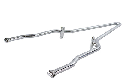 V-Twin 25 Inch Rigid Sissy Bar Chrome for Left Side Leg Offset - Part #80240
