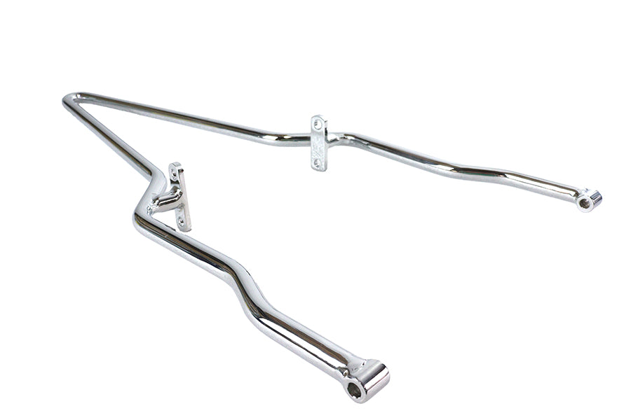 V-Twin 25 Inch Rigid Sissy Bar Chrome for Left Side Leg Offset - Part #80240