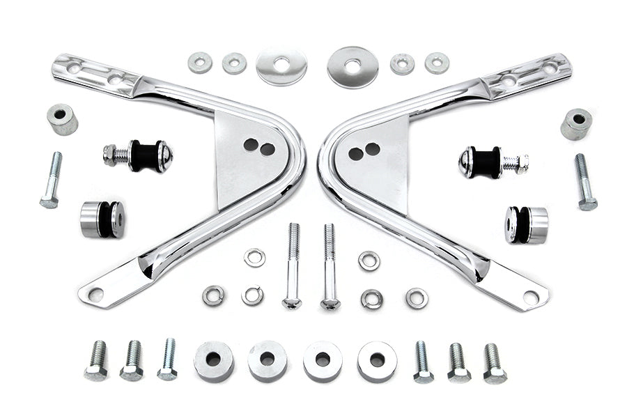 Wyatt Gatling Detachable Docking Hardware Kit Chrome for Harley Davidson FLT