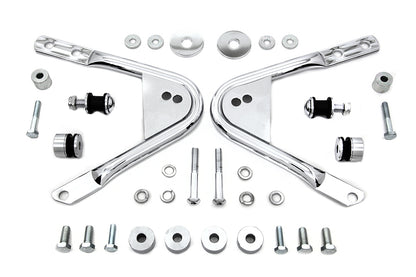 Wyatt Gatling Detachable Docking Hardware Kit Chrome for Harley Davidson FLT