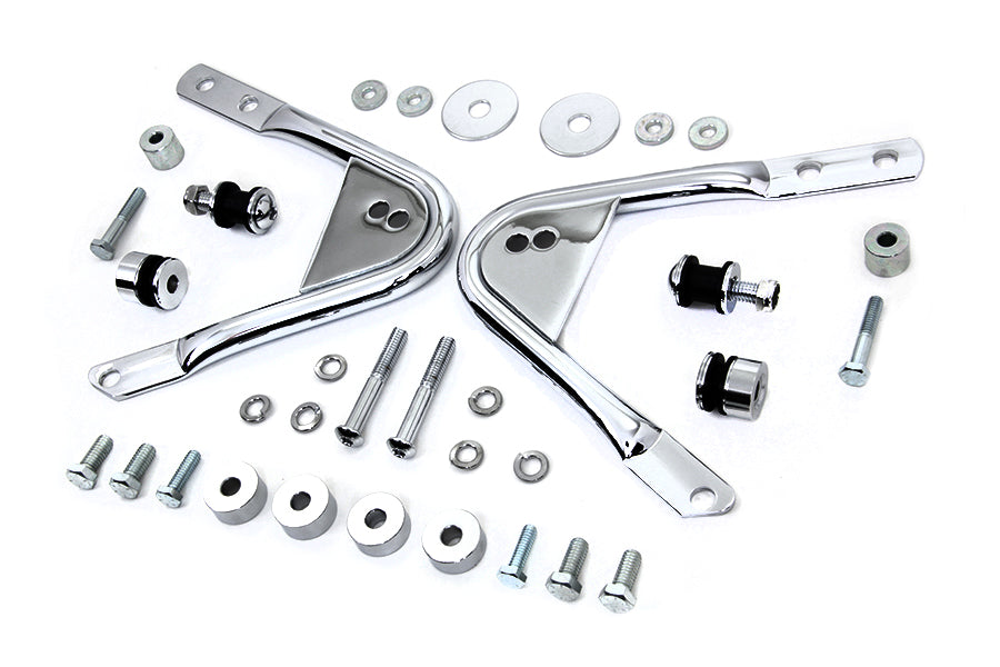 Wyatt Gatling Detachable Docking Hardware Kit Chrome for Harley Davidson FLT