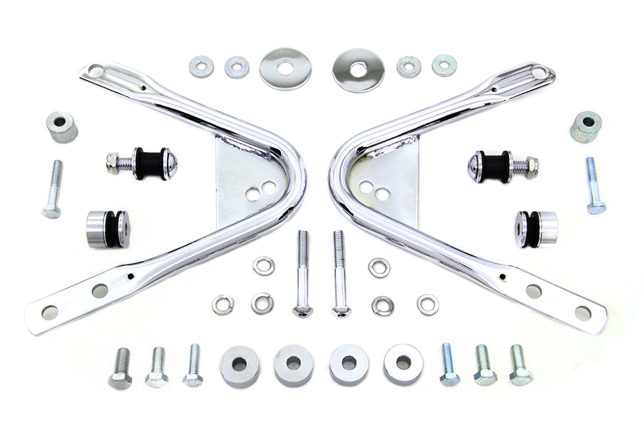 Wyatt Gatling Detachable Docking Hardware Kit Chrome for Harley Davidson FLT