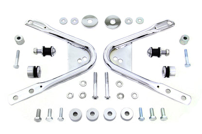Wyatt Gatling Detachable Docking Hardware Kit Chrome for Harley Davidson FLT