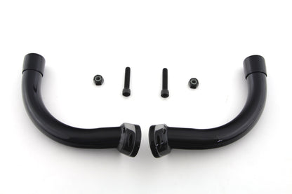 Wyatt Gatling Black Saddlebag Guard Eliminator Brackets for Harley Davidson FLT (1997-2006)