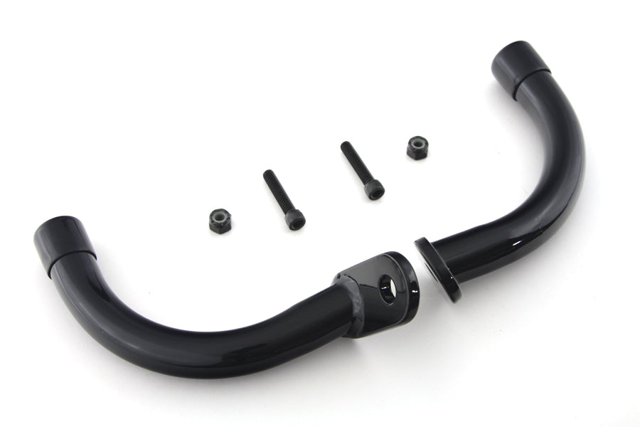 Wyatt Gatling Black Saddlebag Guard Eliminator Brackets for Harley Davidson FLT (1997-2006)