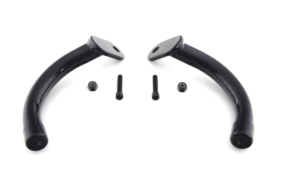 Wyatt Gatling Black Saddlebag Guard Eliminator Brackets for Harley Davidson FLT (1997-2006)