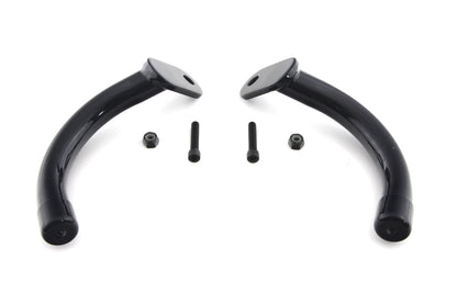 Wyatt Gatling Black Saddlebag Guard Eliminator Brackets for Harley Davidson FLT (1997-2006)