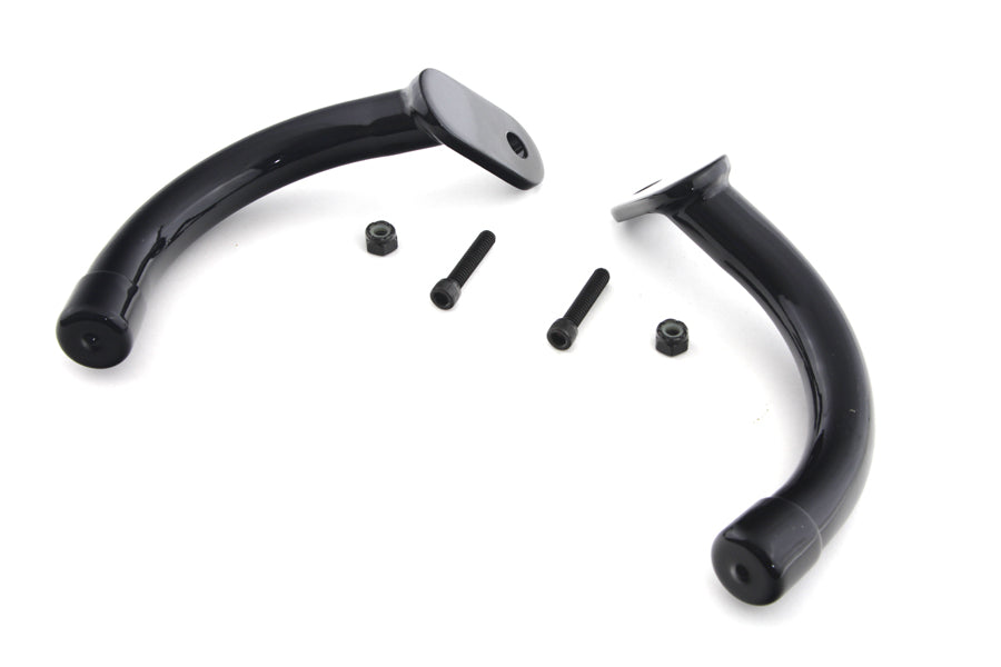 Wyatt Gatling Black Saddlebag Guard Eliminator Brackets for Harley Davidson FLT (1997-2006)