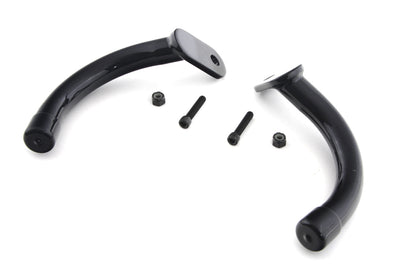 Wyatt Gatling Black Saddlebag Guard Eliminator Brackets for Harley Davidson FLT (1997-2006)