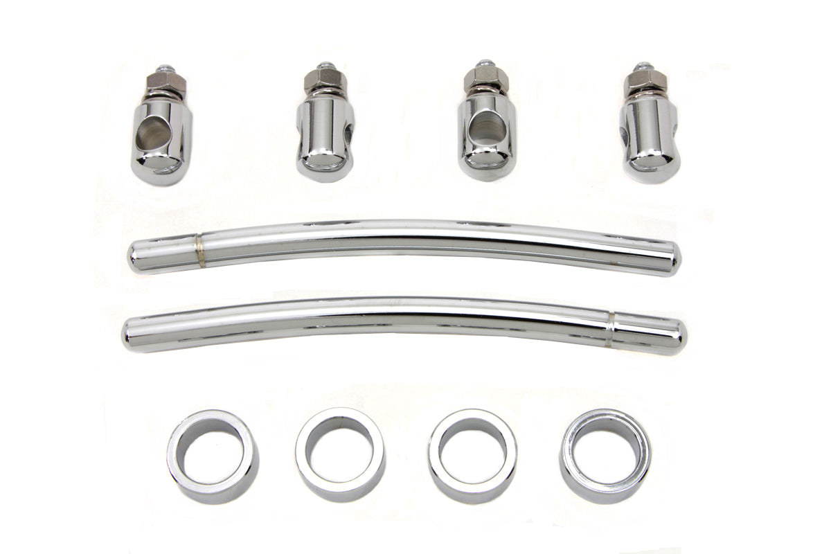 Wyatt Gatling Chrome Front Fender Trim Rail Kit - Part 77262