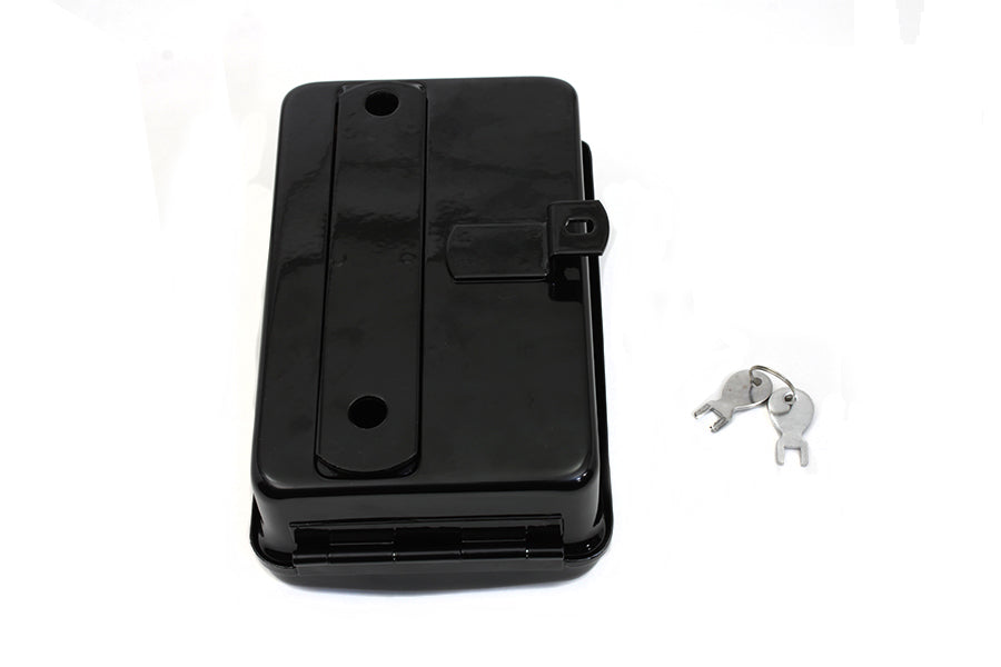 Wyatt Gatling Rectangular Black Tool Box for Harley Davidson EL 1936-1939