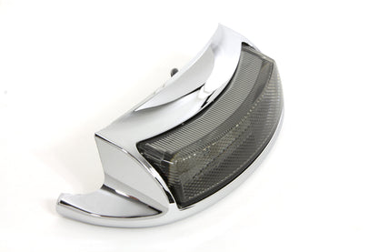Wyatt Gatling Chrome LED Rear Fender Tip with Smoke Lens for Harley Davidson FLT (Part #77296)