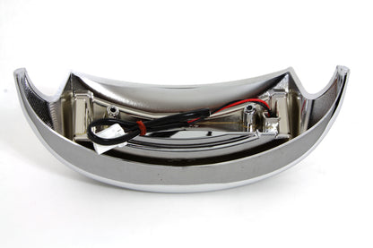 Wyatt Gatling Chrome LED Rear Fender Tip with Smoke Lens for Harley Davidson FLT (Part #77296)