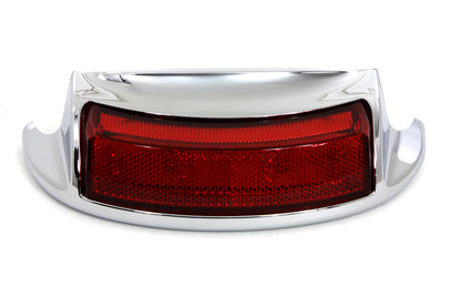 Wyatt Gatling Chrome LED Rear Fender Tip with Red Lens for Harley Davidson FLT 1999-2008