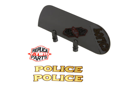 V-Twin Police Fender Marker Plate Kit with Decals