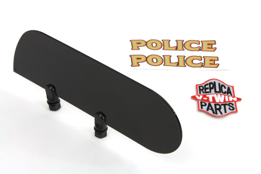 V-Twin Police Fender Marker Plate Kit with Decals