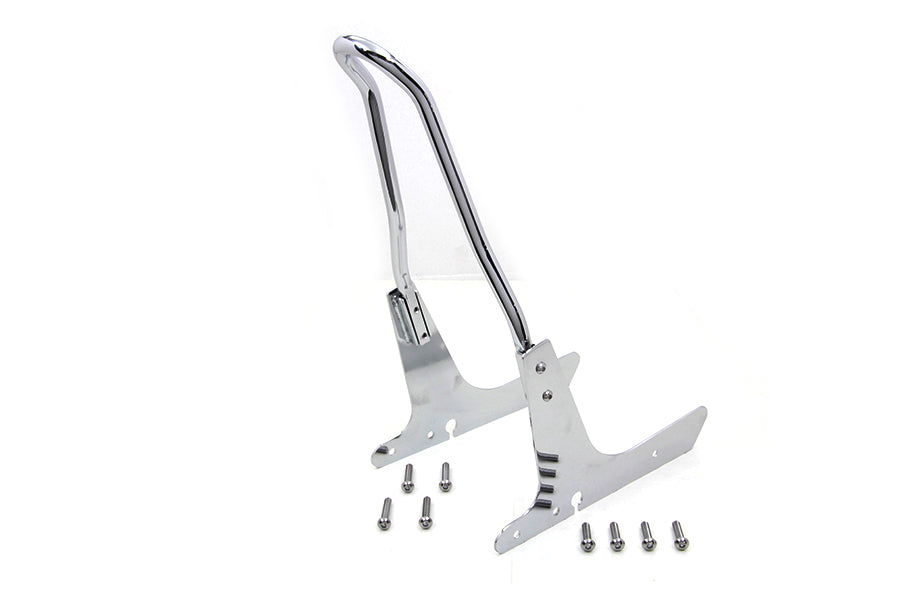 V-Twin 16 Inch Sissy Bar Kit Chrome for Harley Davidson XL Models