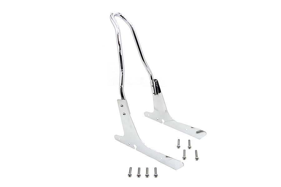 V-Twin 16 Inch Sissy Bar Kit Chrome for Harley Davidson XL Models