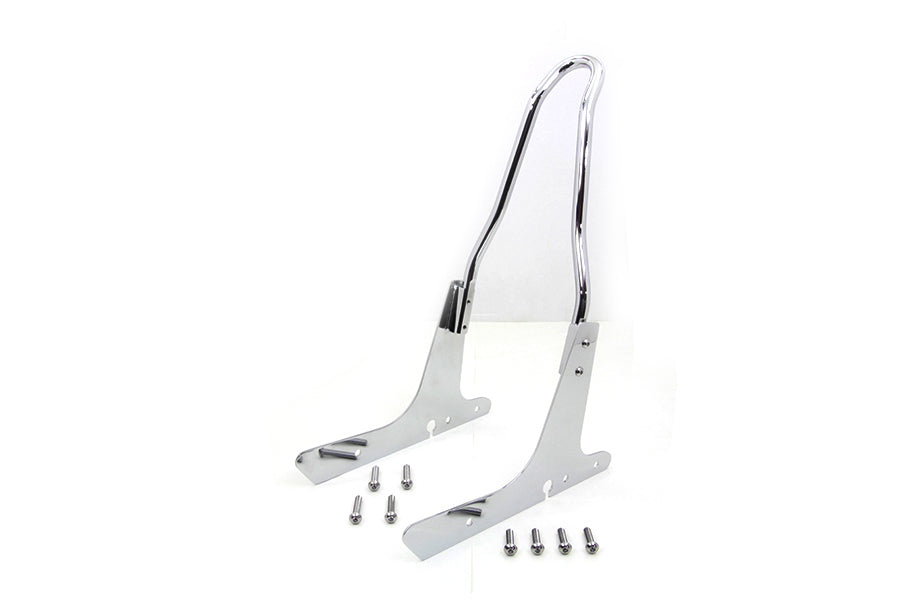 V-Twin 16 Inch Sissy Bar Kit Chrome for Harley Davidson XL Models