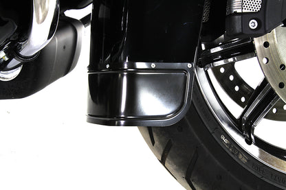 Wyatt Gatling Part 77762 Black Front Fender Tip for Harley Davidson FLT (2014-2023)